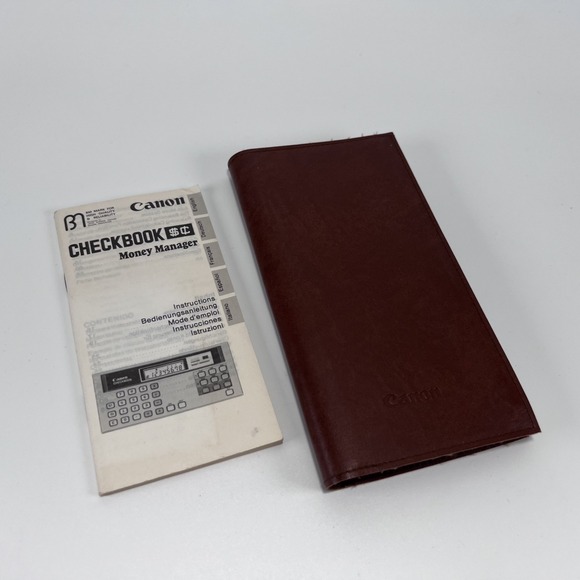 VTG Canon CB-100 Checkbook Electronic Calculator Working Made in Japan COMPLETE - Picture 4 of 6